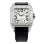 Cartier - a Santos 100 XL watch, 38mm.