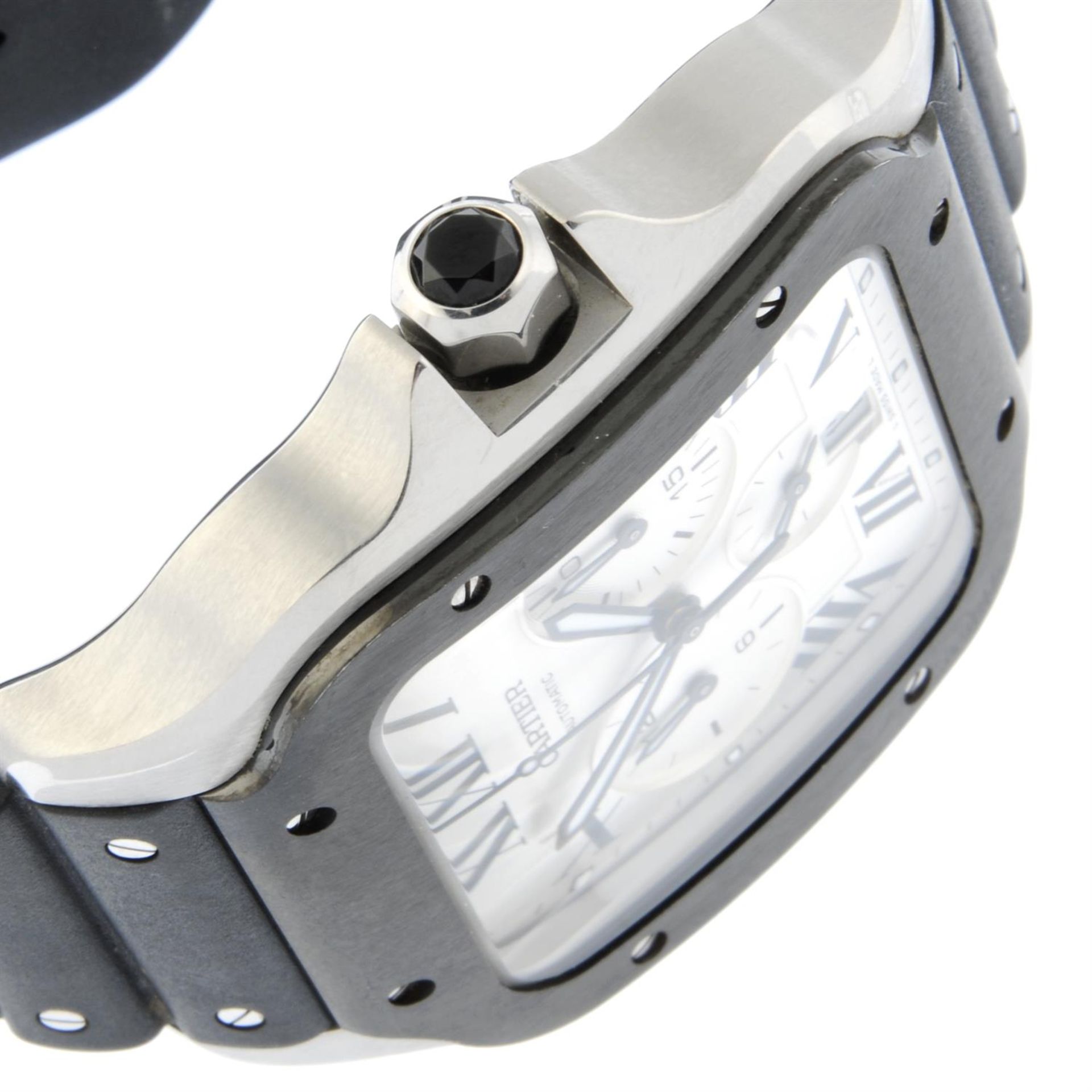 Cartier - a Santos chronograph watch, 40mm. - Bild 3 aus 6