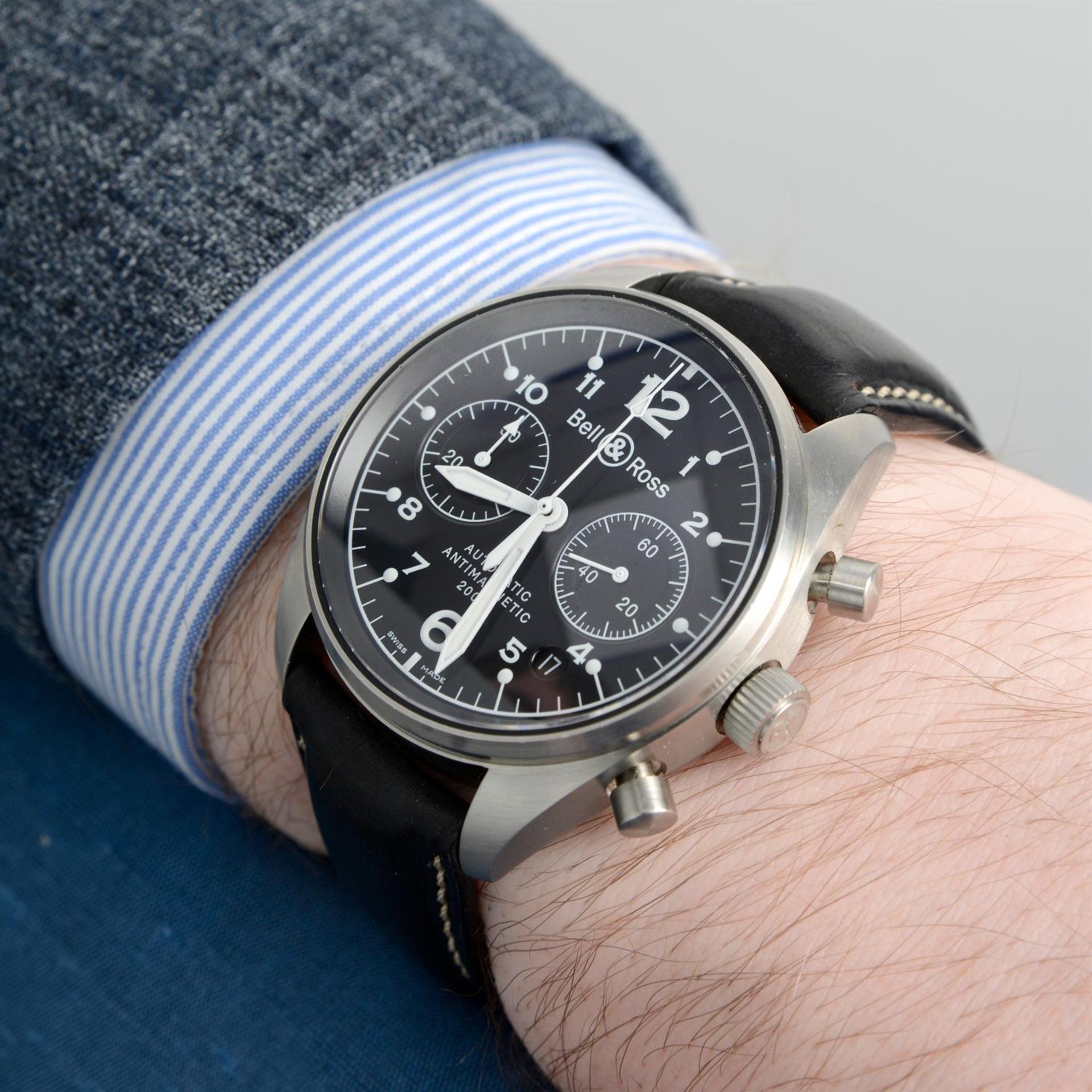 Bell & Ross - a Vintage BR 126 chronograph watch, 39mm. - Image 5 of 5