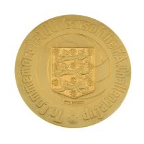9ct gold commemorative medal