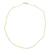 18ct gold cultured pearl necklace