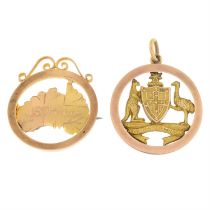 Australian brooch & pendant
