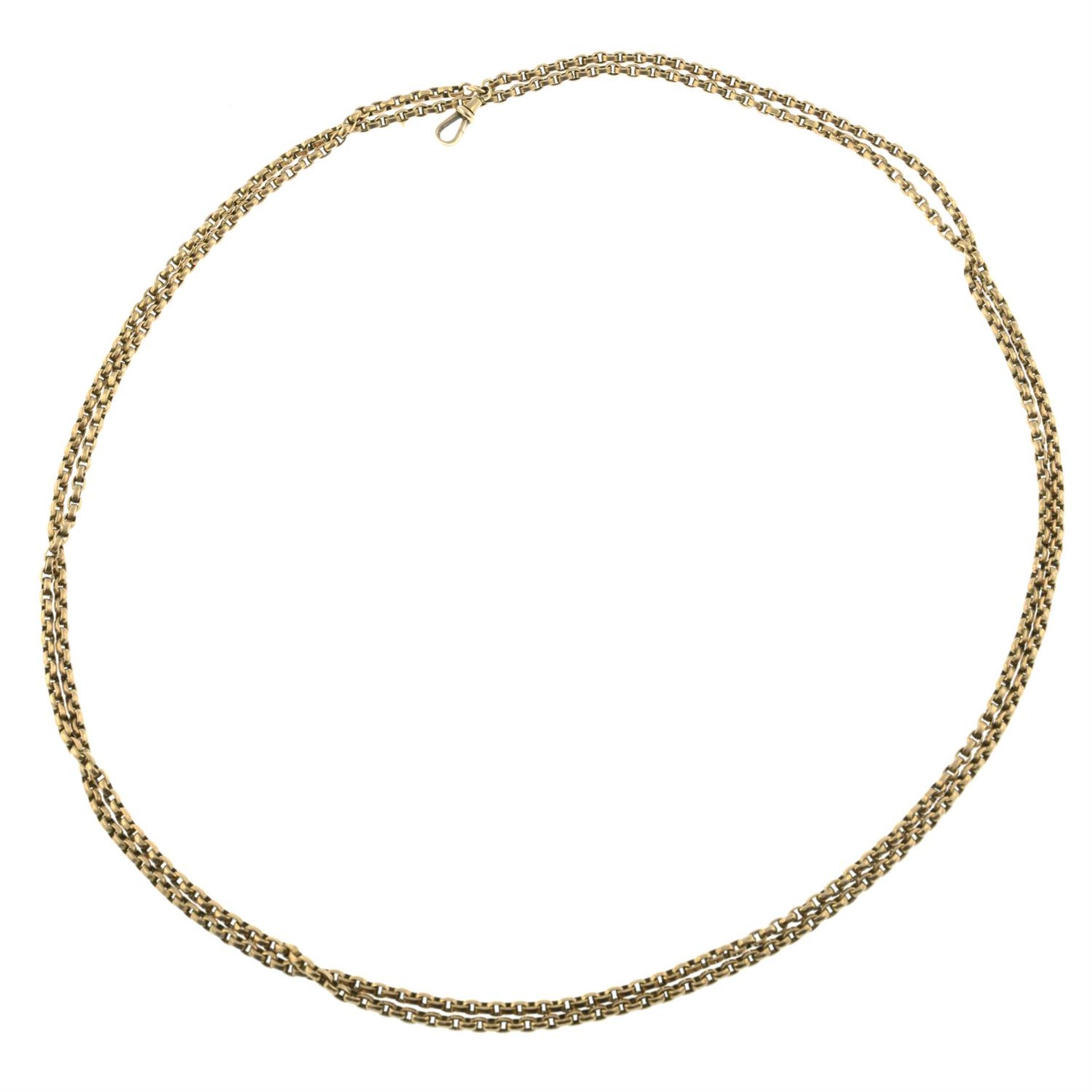 Early 20th century 9ct gold longuard chain