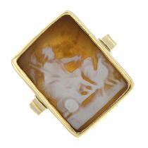 Shell cameo ring