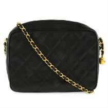 Chanel - Quilted Tassel Caviar shoulder bag.