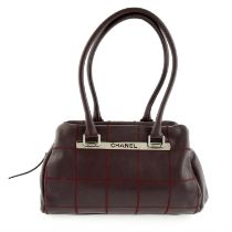 Chanel - Caviar Chocolate Bar bowler bag.