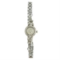 Mid 20th century diamond wrist watch