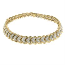 9ct gold diamond bracelet