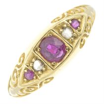 Edwardian ruby & diamond ring, Deakin & Francis