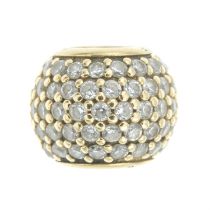 Cubic zirconia charm, by Pandora