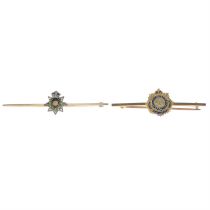 Two military bar brooches