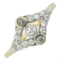 Early 20th century diamond ring