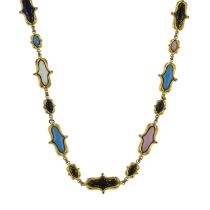 Enamel necklace