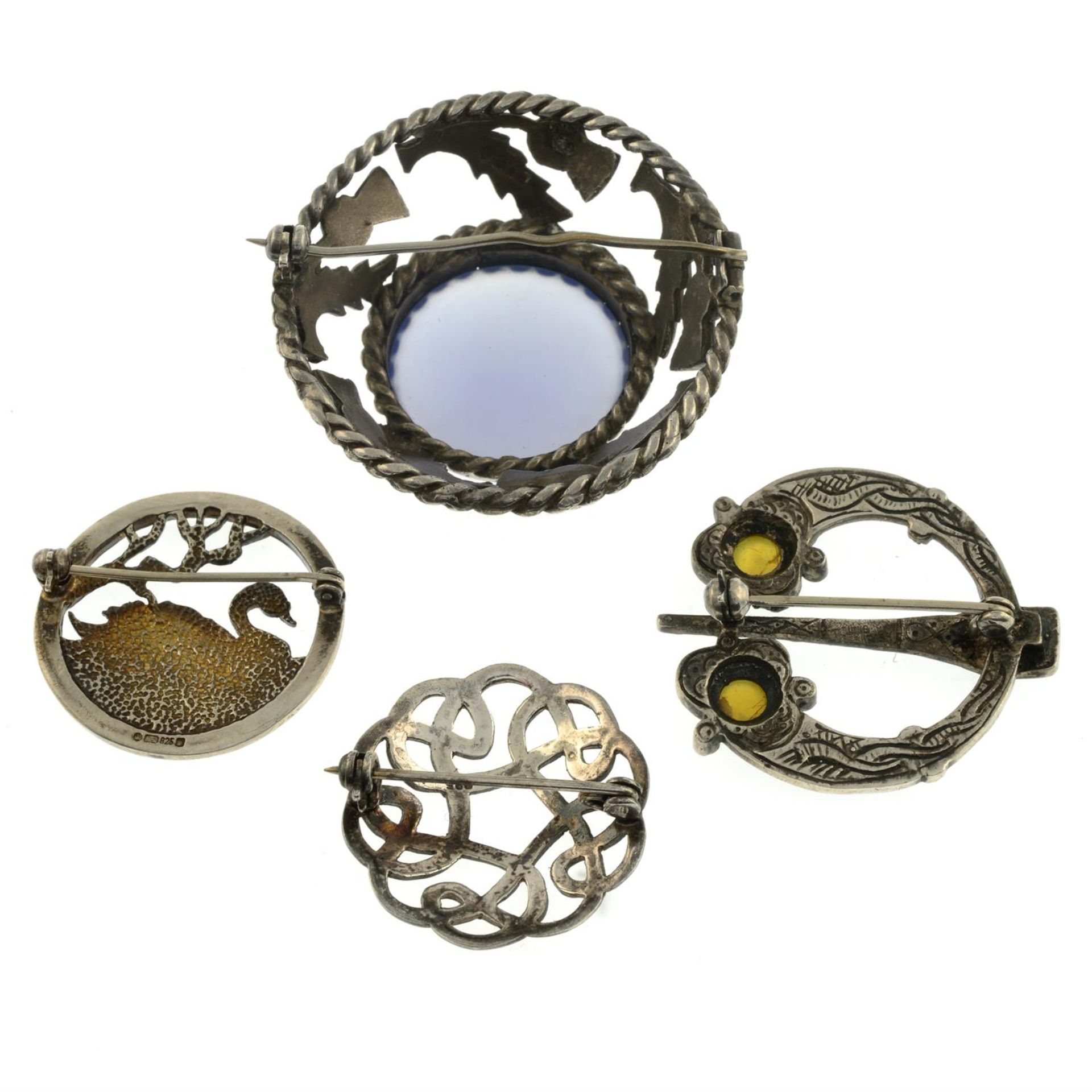 Four Scottish brooches, one by Malcom Gray - Image 2 of 2