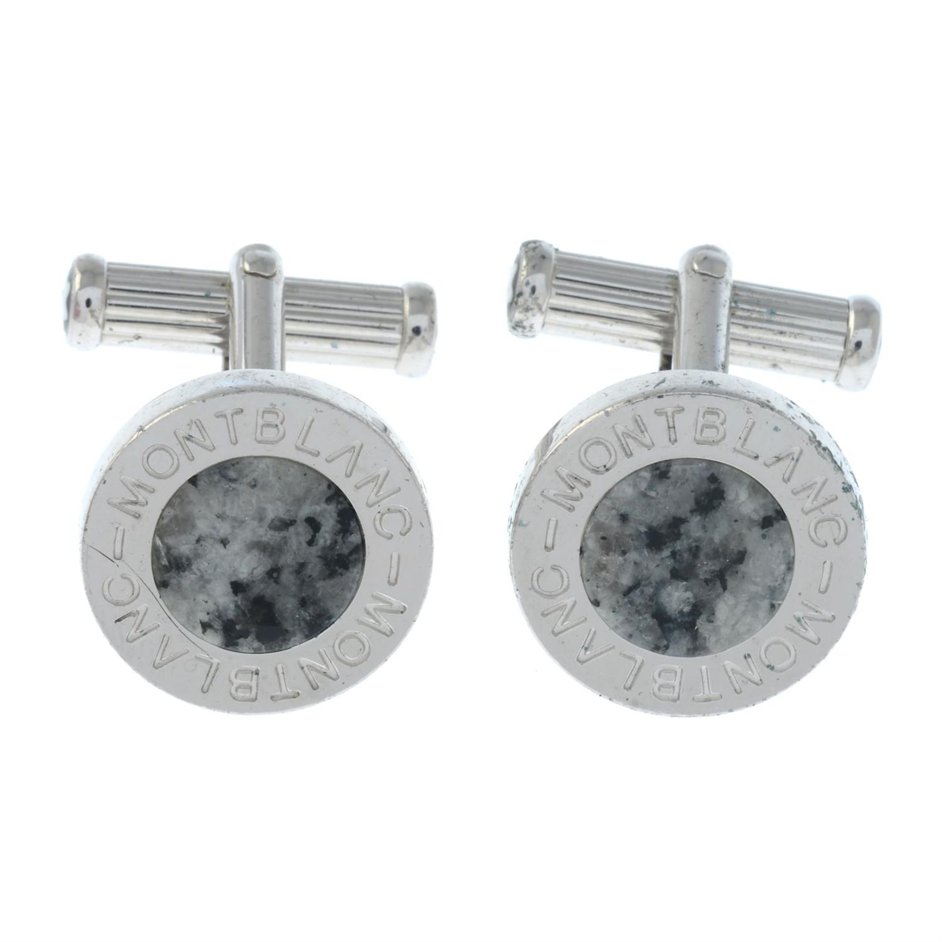 Gem cufflinks, by Mont Blanc