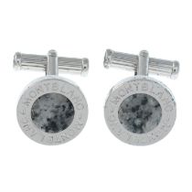 Gem cufflinks, by Mont Blanc