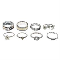 Assorted rings, by Pandora