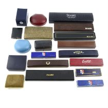 Assorted variously aged jewellery & watch boxes