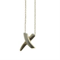 'graffiti X' pendant, with chain, by Paloma Picasso, for Tiffany & Co.