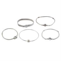 Assorted bracelets, by Pandora