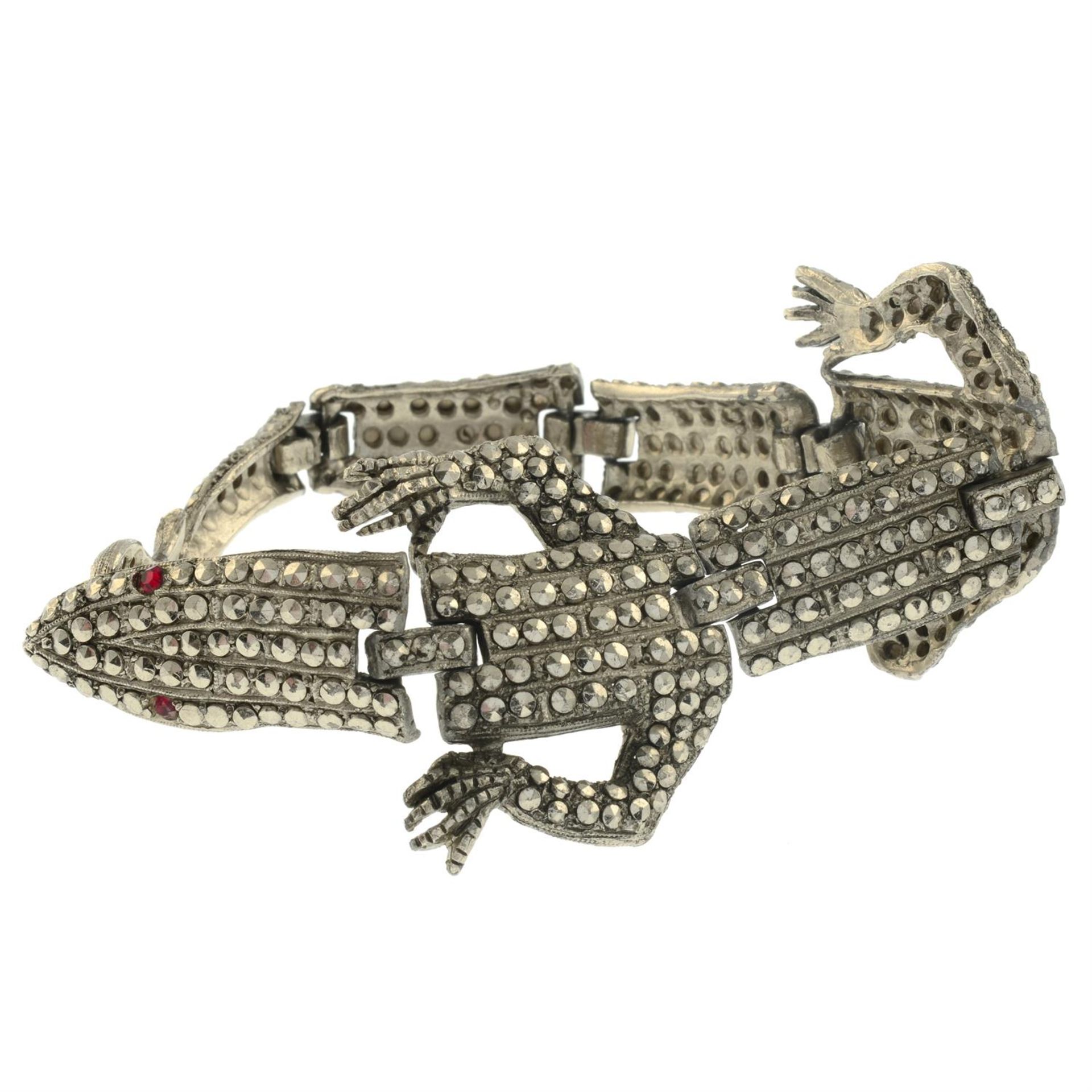 Mid 20th century marcasite bracelet