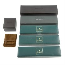 Assorted jewellery boxes, to include Gucci