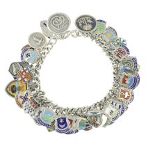 Charm bracelet with souvenir charms