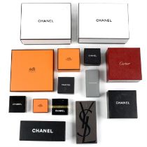 Assorted branded jewellery boxes