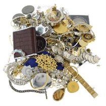 Assorted variously aged costume jewellery