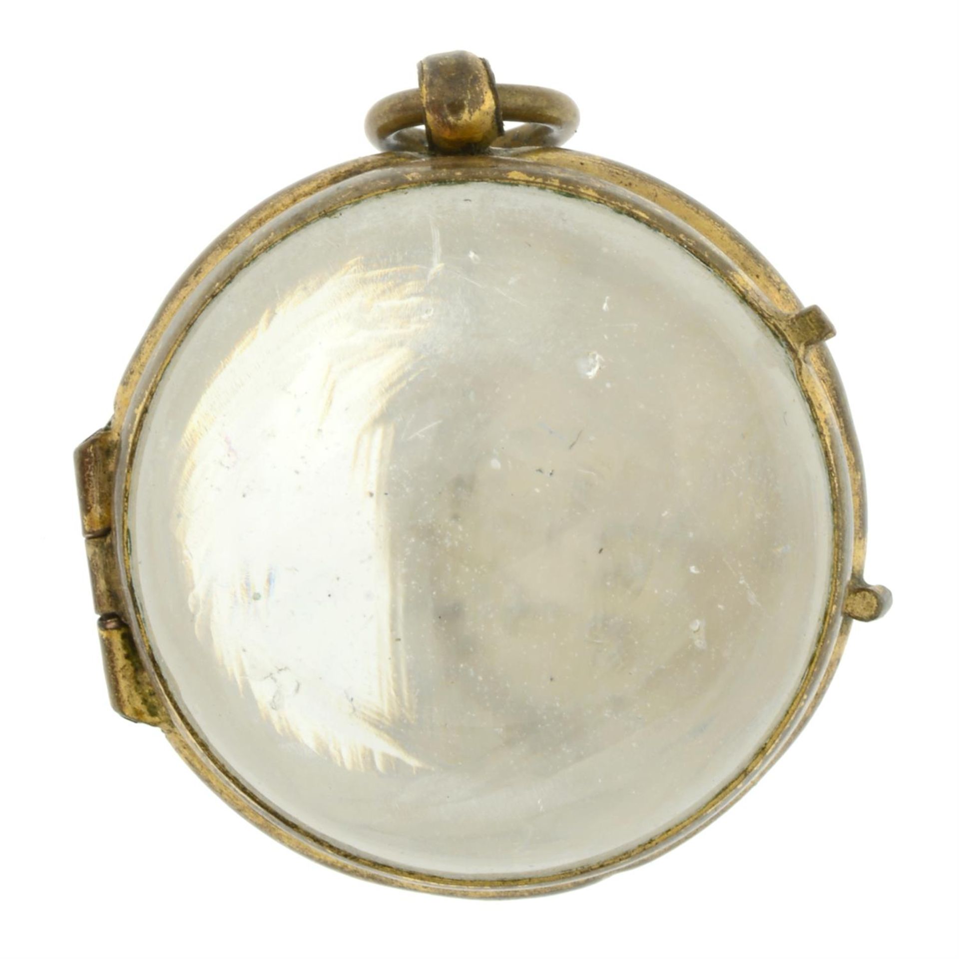 19th century rock crystal 'pool of light' pendant