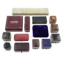 Selection of vintage & antique jewellery boxes