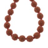19th century coral necklace
