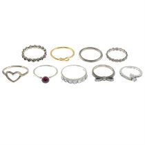 Assorted rings, by Pandora