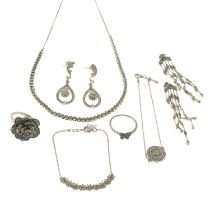 Assorted diamond jewellery