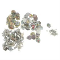 Assorted charms & clasps