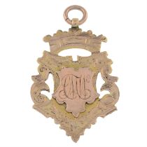 Edwardian 9ct gold medallion fob