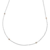 18ct gold diamond accent necklace