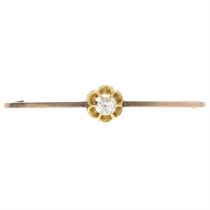 Early 20th century 9ct gold diamond brooch