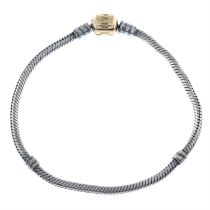 Silver bracelet, by Pandora