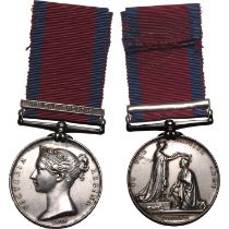 Military General Service AR Medal with one clasp.