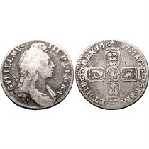 England, Ireland & Scotland. William III AR Shilling.