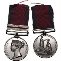 Military General Service AR Medal with two clasps.