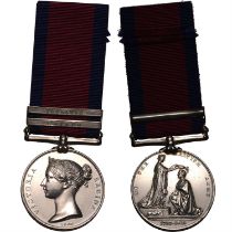 Military General Service AR Medal with two clasps.