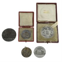 Group of 4 United Kingdom & 1 German Medal.