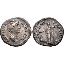 Roman Empire. Faustina I (wife of Antoninus Pius) AR Denarius.