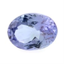 Oval-shape tanzanite, 1.34ct