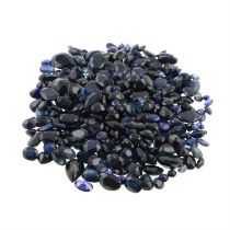 Assorted blue gemstones and sapphires, 175.49ct