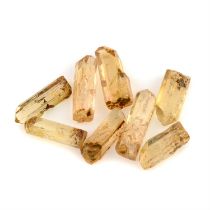 Assorted topaz crystals, 52.99ct