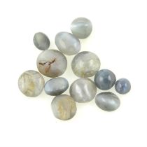 Assorted cat's-eye chrysoberyl, 6.40ct