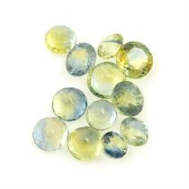 Assorted parti-colour sapphires, 8.41ct